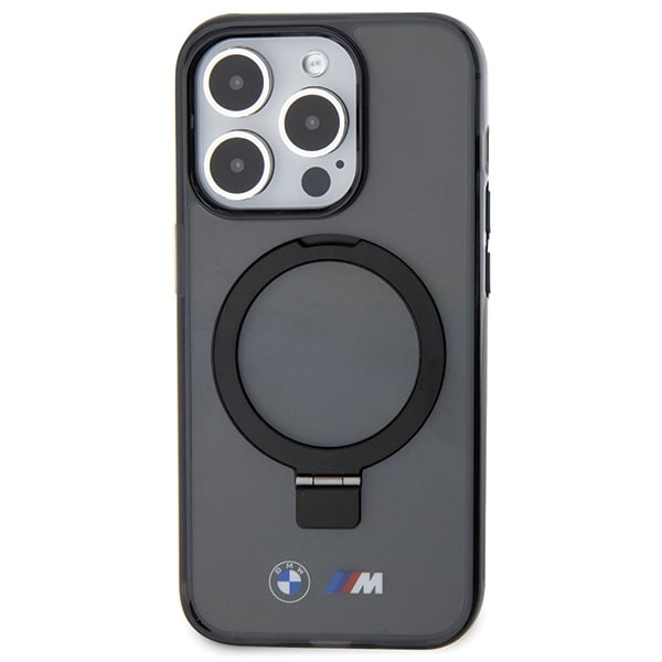 BMW Ring Stand M Collection MagSafe-etui til iPhone 15 Pro - Sort