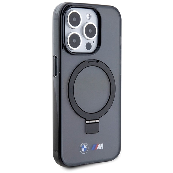 BMW Ring Stand M Collection MagSafe-etui til iPhone 15 Pro - Sort