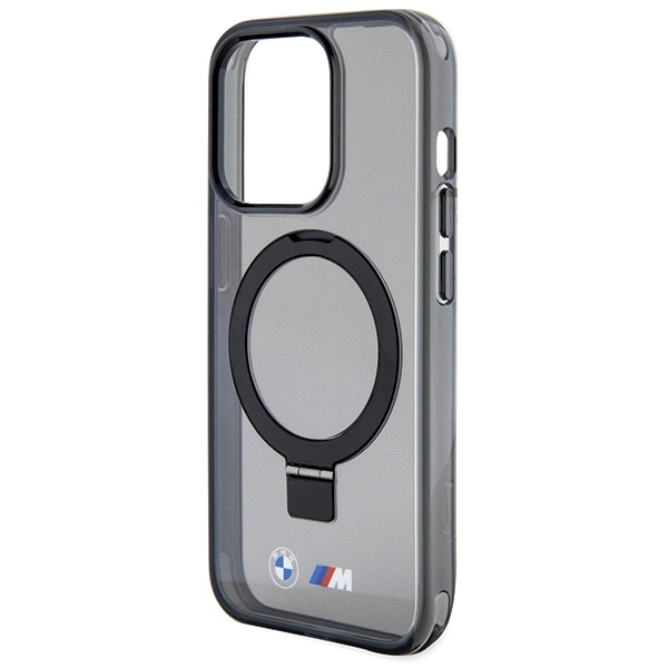 BMW Ring Stand M Collection MagSafe-etui til iPhone 15 Pro - Sort