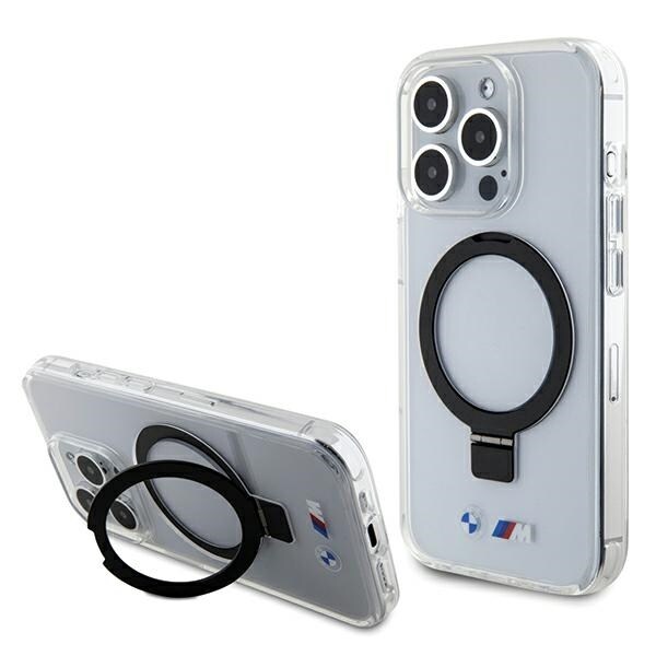 BMW Ring Stand M Collection MagSafe-etui til iPhone 15 Pro - Klar