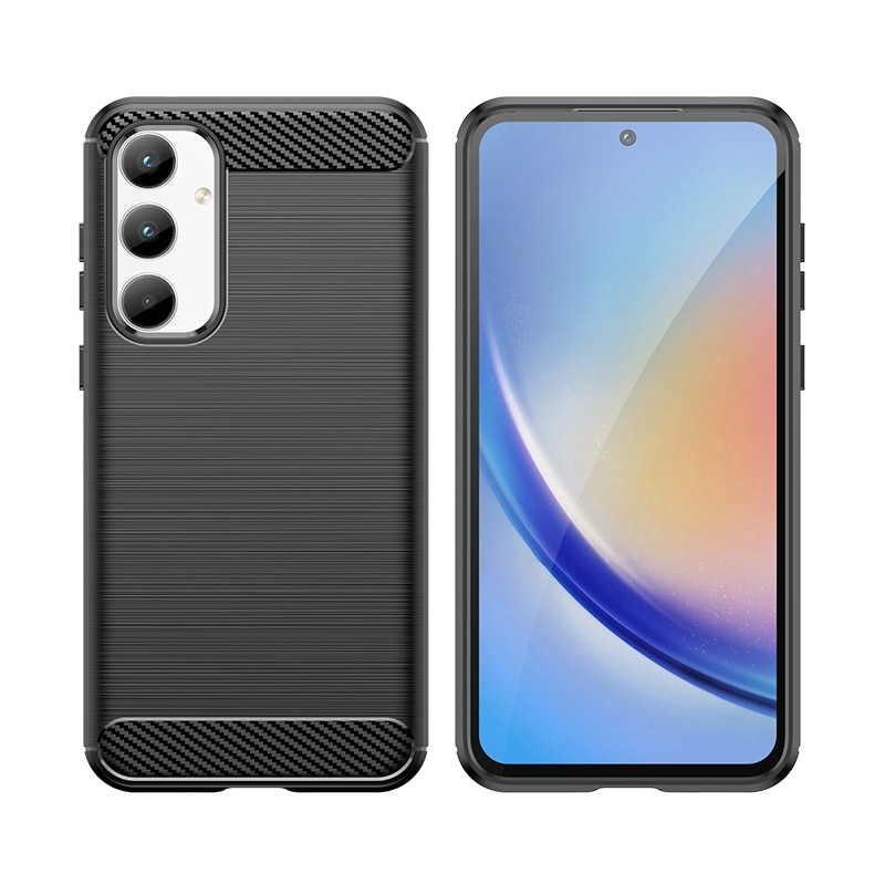 Carbon-etui til Samsung Galaxy A35 - sort