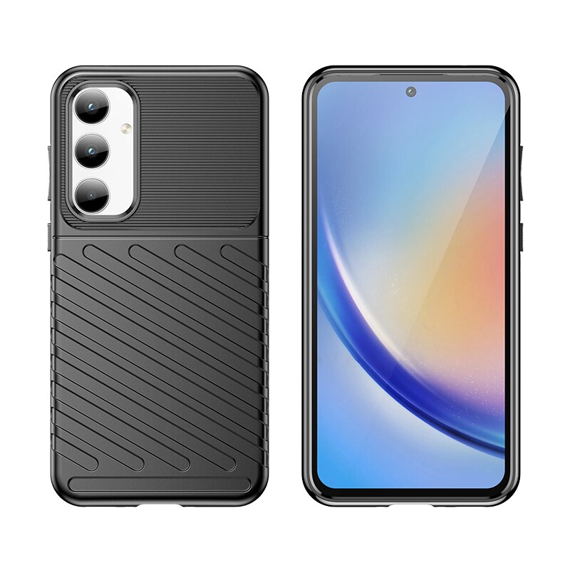 Thunder Case pansret etui til Samsung Galaxy A35 - sort