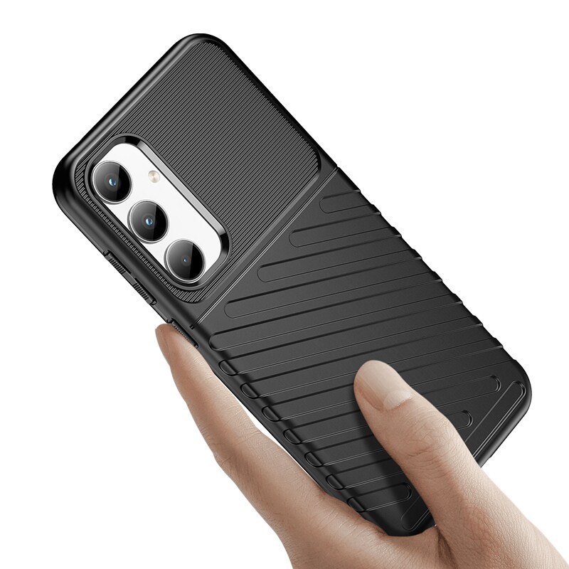 Thunder Case pansret etui til Samsung Galaxy A35 - sort