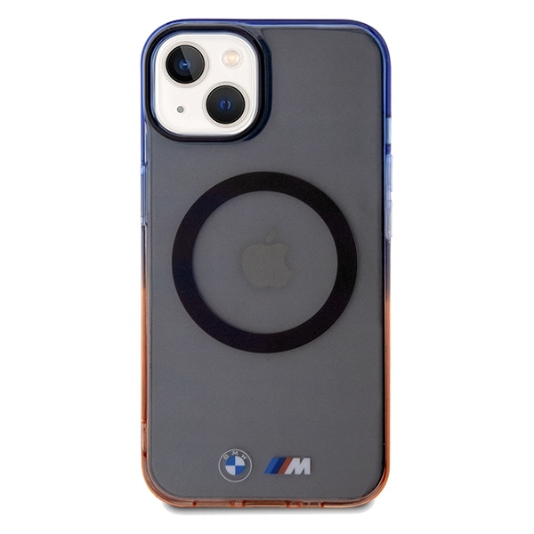 BMW Gradient Bumper MagSafe-etui til iPhone 15 Plus / 14 Plus - Gråt