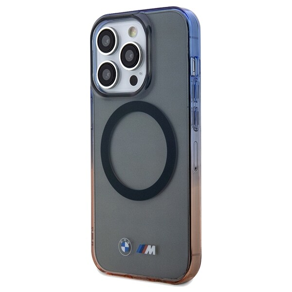 BMW Gradient Bumper MagSafe-etui til iPhone 15 Pro Max - grå