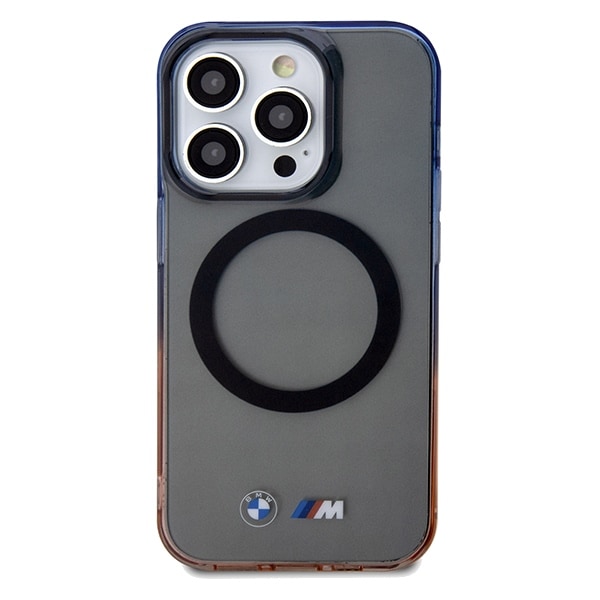 BMW Gradient Bumper MagSafe-etui til iPhone 15 Pro Max - grå