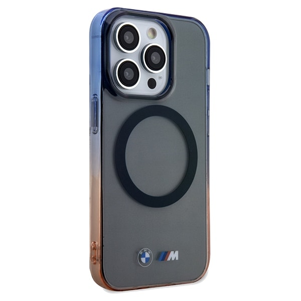 BMW Gradient Bumper MagSafe-etui til iPhone 15 Pro Max - grå