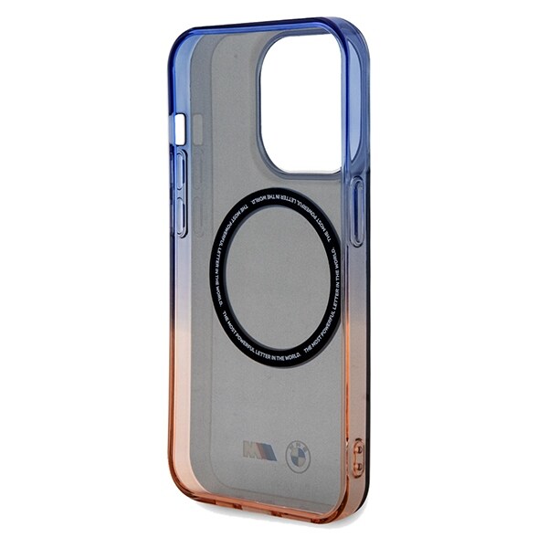 BMW Gradient Bumper MagSafe-etui til iPhone 15 Pro Max - grå