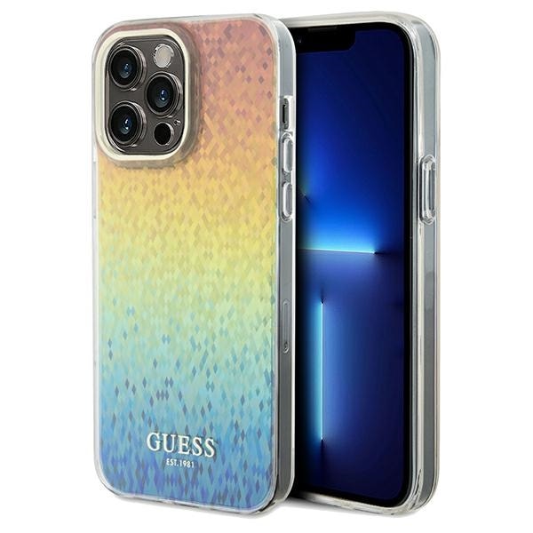 Guess IML Faceted Mirror Disco Iridescent-etui til iPhone 13 Pro Max - flerfarvet
