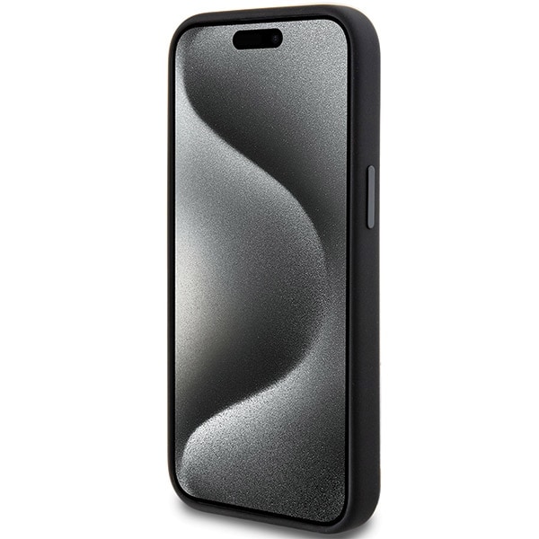 AMG Silicone Large Rhombuses Pattern MagSafe Case til iPhone 15 Plus / 14 Plus - Sort