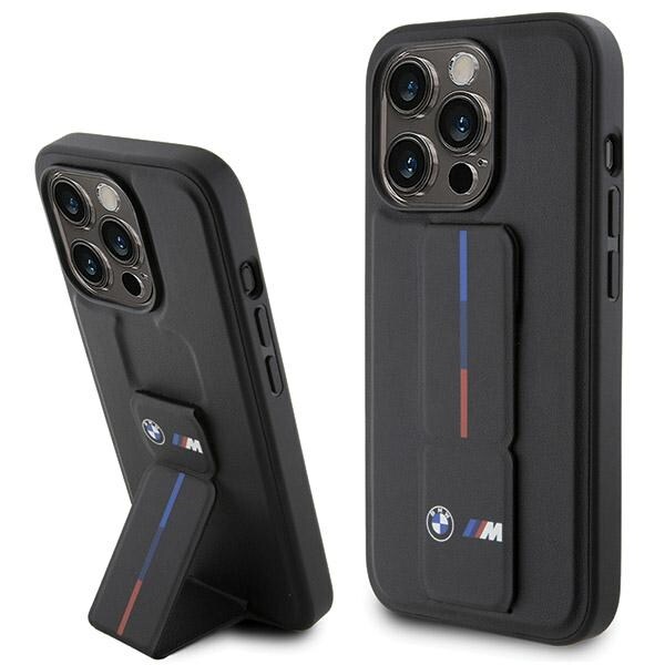 BMW Grip Hot Stamp-etui til iPhone 15 Pro - sort