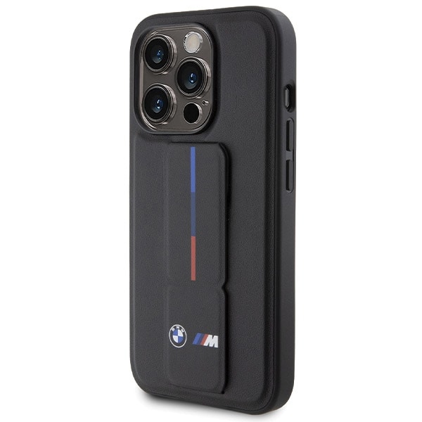 BMW Grip Hot Stamp-etui til iPhone 15 Pro - sort