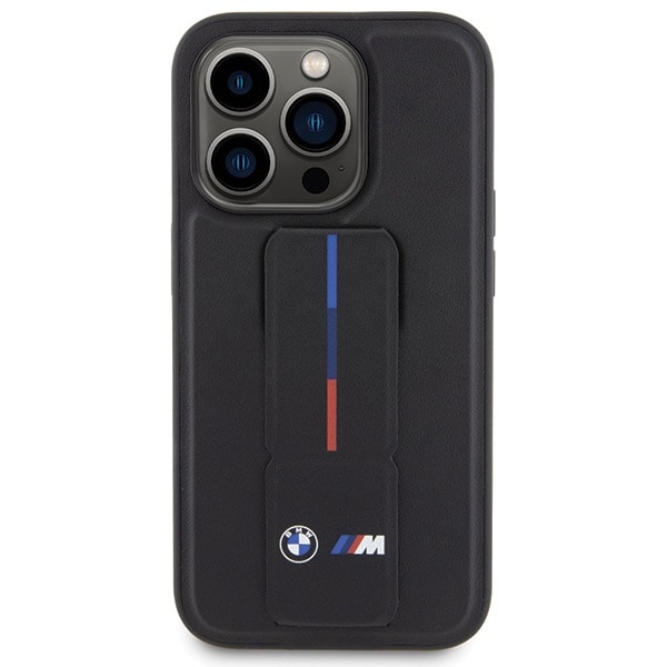 BMW Grip Hot Stamp-etui til iPhone 15 Pro - sort