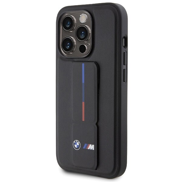BMW Grip Hot Stamp-etui til iPhone 15 Pro Max - sort