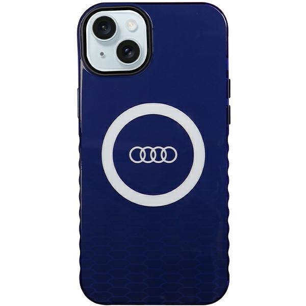 Audi IML Big Logo MagSafe-etui til iPhone 15 Plus / 14 Plus - blå