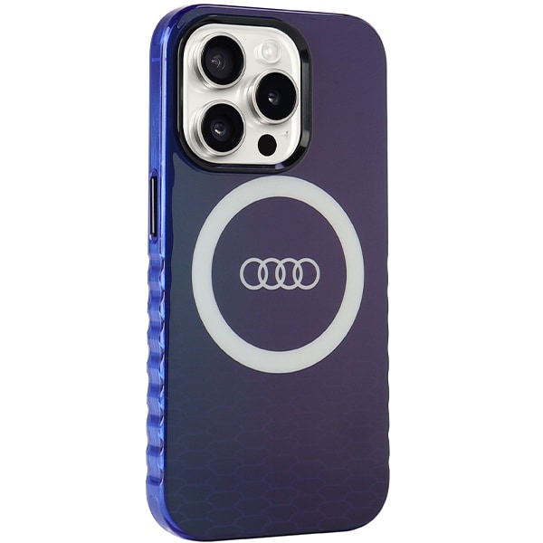 Audi IML Big Logo MagSafe-etui til iPhone 15 Pro - blå