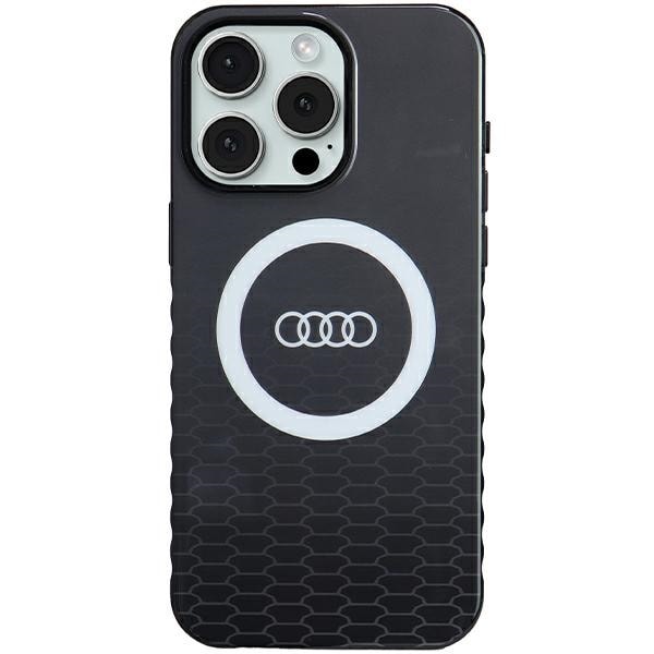 Audi IML Big Logo MagSafe-etui til iPhone 15 Pro Max - sort