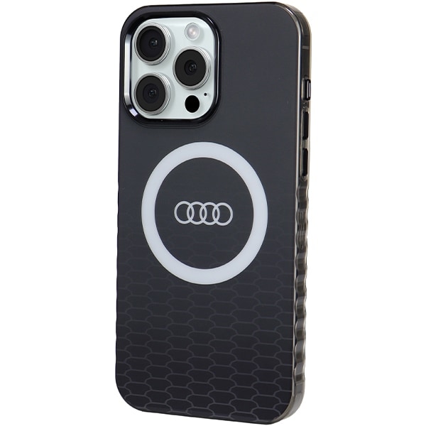 Audi IML Big Logo MagSafe-etui til iPhone 15 Pro Max - sort