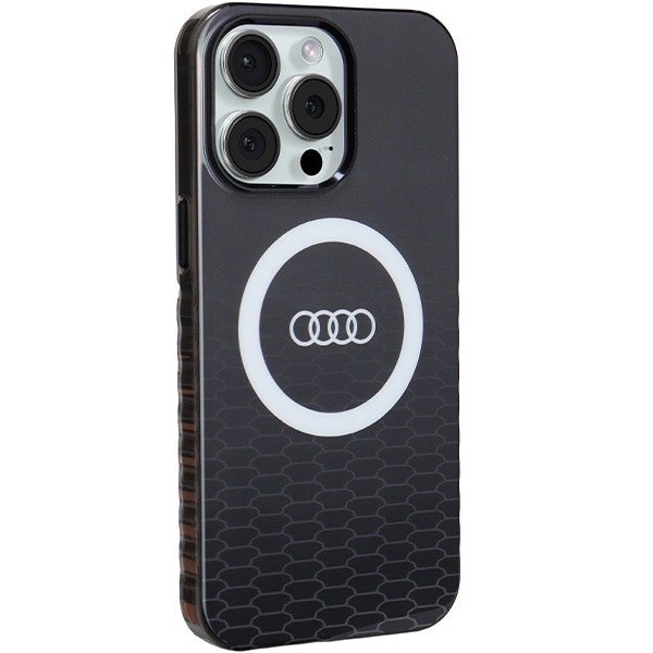 Audi IML Big Logo MagSafe-etui til iPhone 15 Pro Max - sort