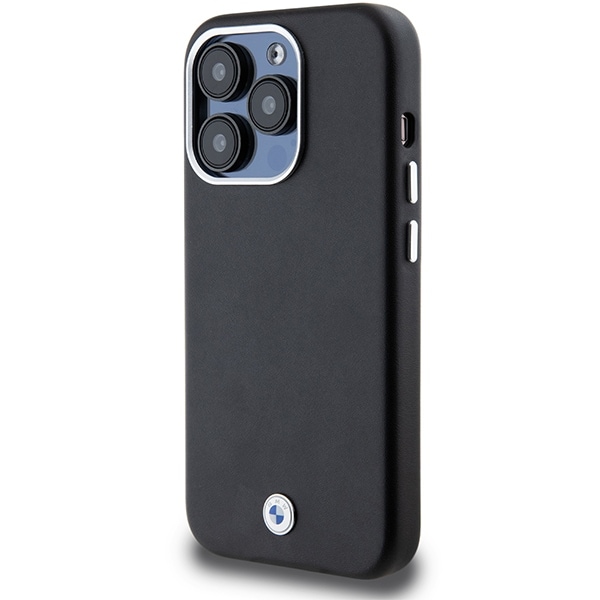 BMW Signature Wrapped Metal MagSafe-etui til iPhone 14 Pro - sort