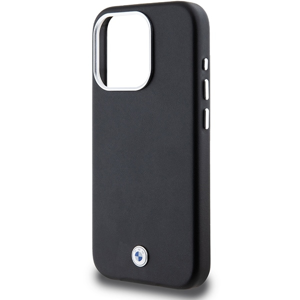 BMW Signature Wrapped Metal MagSafe-etui til iPhone 15 Pro - sort