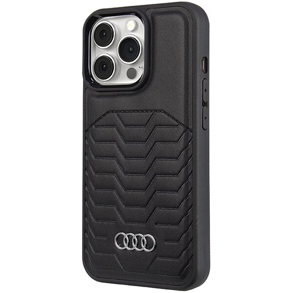 Audi syntetisk læderetui med MagSafe til iPhone 13 Pro / 13 - sort