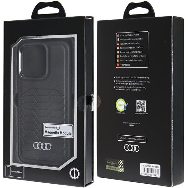 Audi syntetisk læderetui med MagSafe til iPhone 13 Pro / 13 - sort
