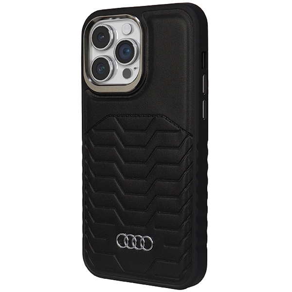Audi syntetisk læderetui med MagSafe til iPhone 14 Pro Max - sort