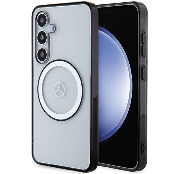 Mercedes MagSafe-etui med trykt logo til Samsung Galaxy S24 - gennemsigtig