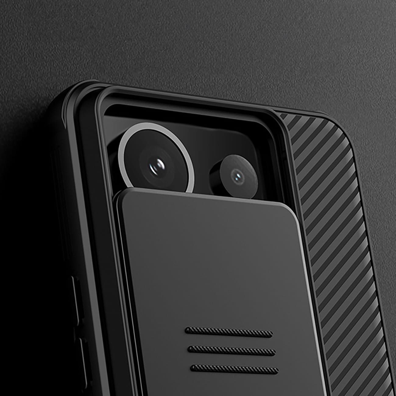 Nillkin CamShield Pro-etui til Xiaomi Redmi Note 13 Pro 5G / Poco X6 5G - Sort