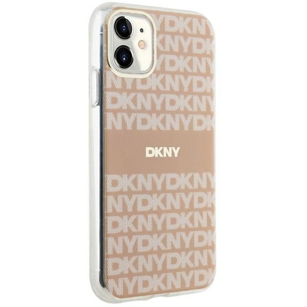 DKNY IML Mono & Stripe MagSafe-etui til iPhone 11 / Xr - pink