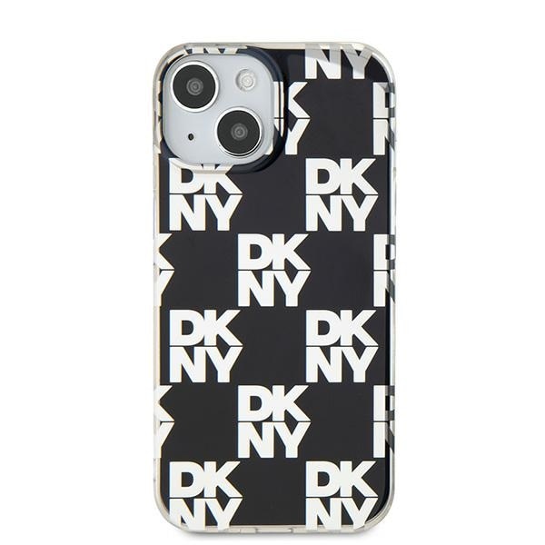 DKNY IML Checkered Mono Pattern taske til iPhone 15 / 14 / 13 - sort