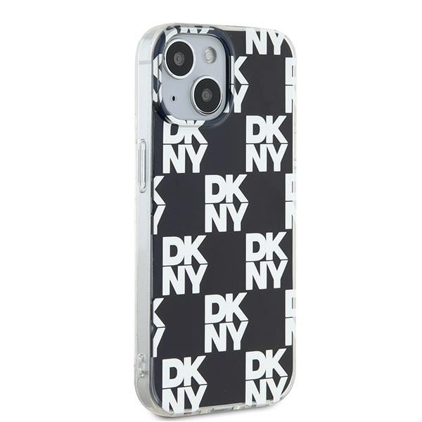 DKNY IML Checkered Mono Pattern taske til iPhone 15 / 14 / 13 - sort