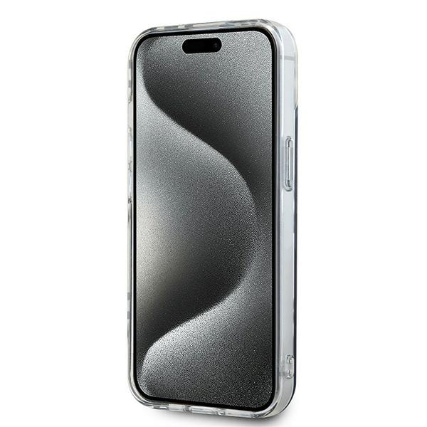 DKNY IML Checkered Mono Pattern taske til iPhone 15 / 14 / 13 - sort