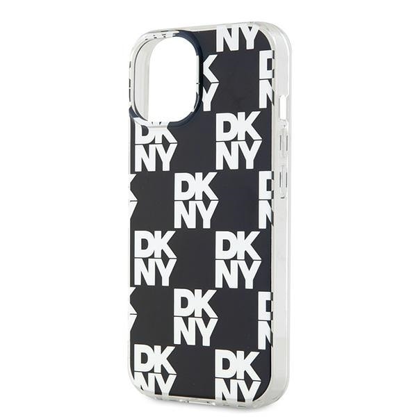 DKNY IML Checkered Mono Pattern taske til iPhone 15 / 14 / 13 - sort