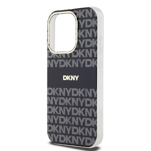 DKNY IML Mono & Stripe MagSafe-etui til iPhone 13 Pro / 13 - Sort