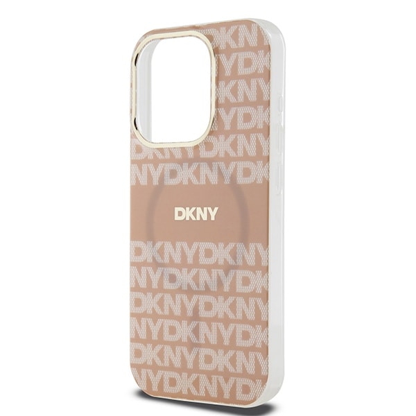 DKNY IML Mono & Stripe MagSafe-etui til iPhone 14 Pro - pink