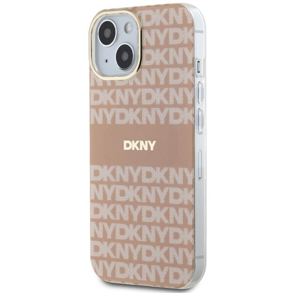 DKNY IML Mono & Stripe MagSafe-etui til iPhone 15 / 14 / 13 - pink