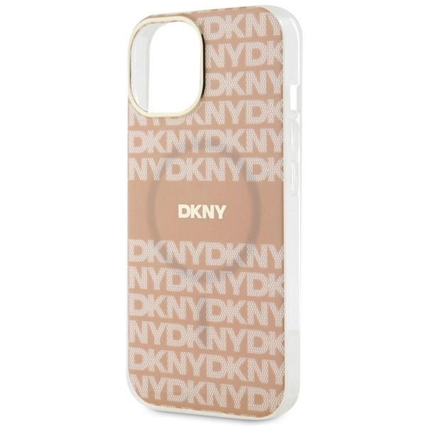 DKNY IML Mono & Stripe MagSafe-etui til iPhone 15 / 14 / 13 - pink