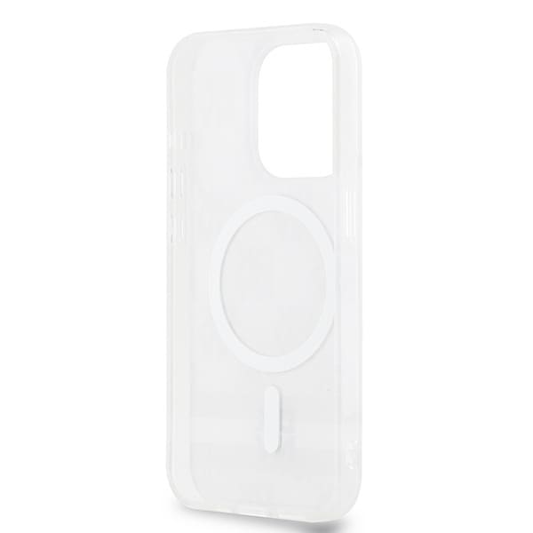 DKNY IML Checkered Mono Pattern & Printed Stripes MagSafe-etui til iPhone 14 Pro Max - beige