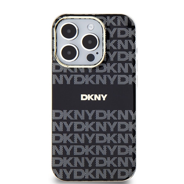 DKNY IML Mono & Stripe MagSafe-etui til iPhone 14 Pro Max - sort