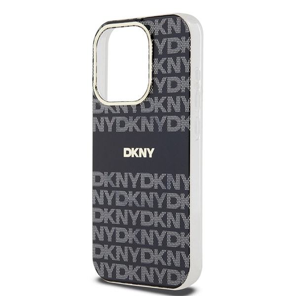 DKNY IML Mono & Stripe MagSafe-etui til iPhone 14 Pro Max - sort