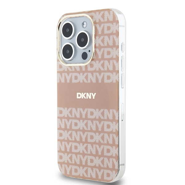 DKNY IML Mono & Stripe MagSafe-etui til iPhone 14 Pro Max - pink