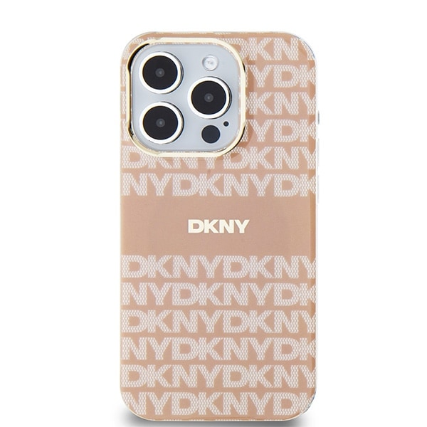 DKNY IML Mono & Stripe MagSafe-etui til iPhone 14 Pro Max - pink