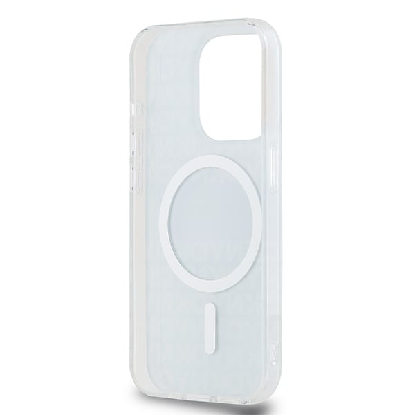 DKNY IML Mono & Stripe MagSafe-etui til iPhone 15 Pro Max - blå