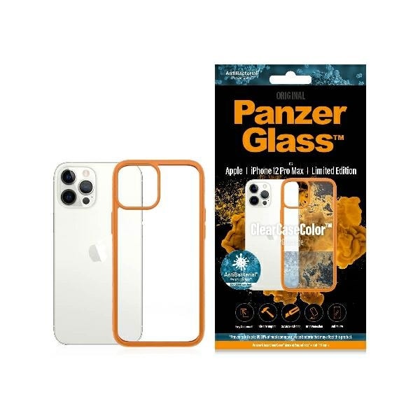 PanzerGlass ClearCase-etui til iPhone 12 Pro Max - gennemsigtig orange
