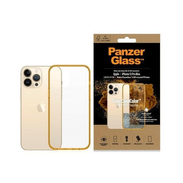 PanzerGlass ClearCase Antibakteriel militærcertificeret taske til iPhone 13 Pro Max - gennemsigtig