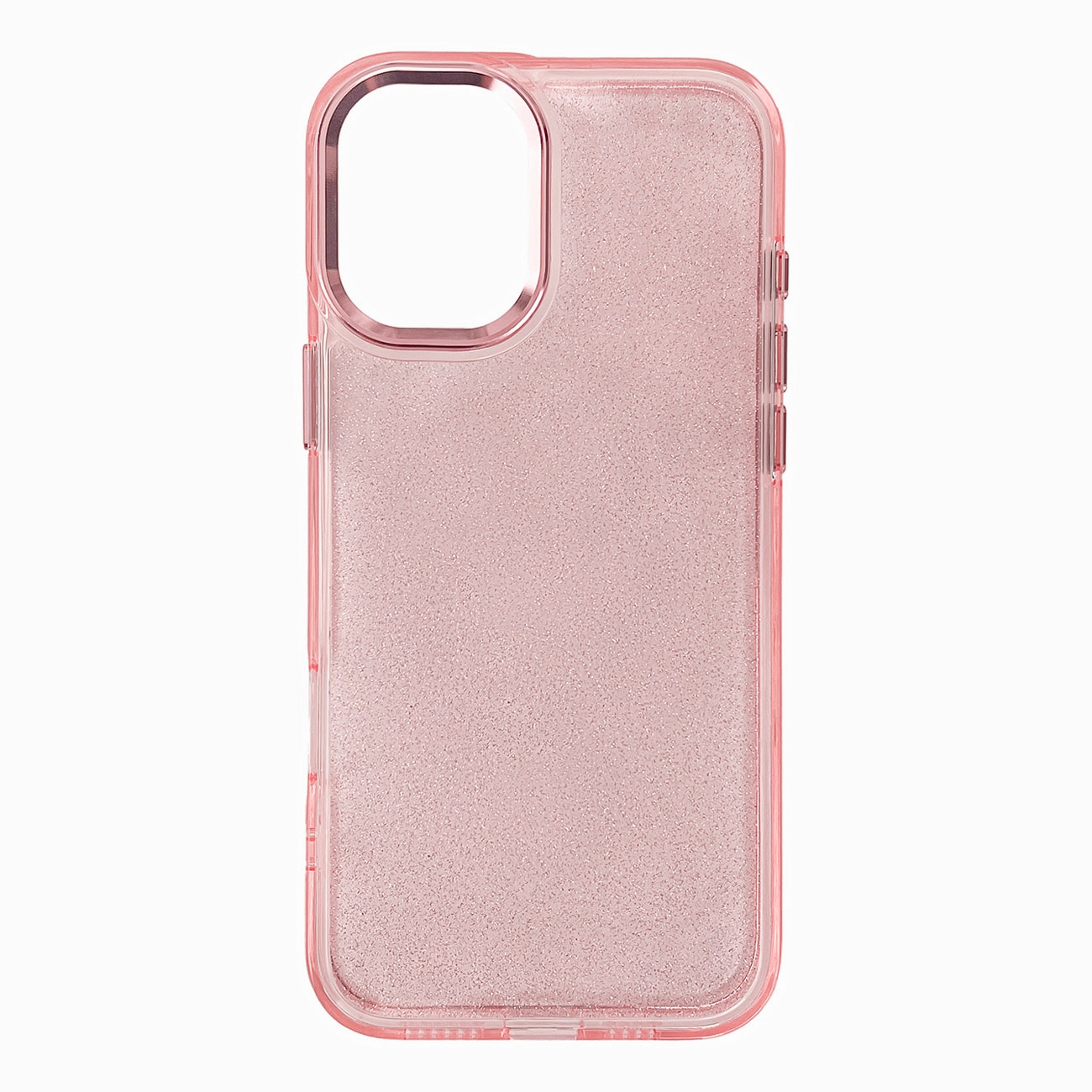Glitteretui til iPhone 16 - pink med glitter