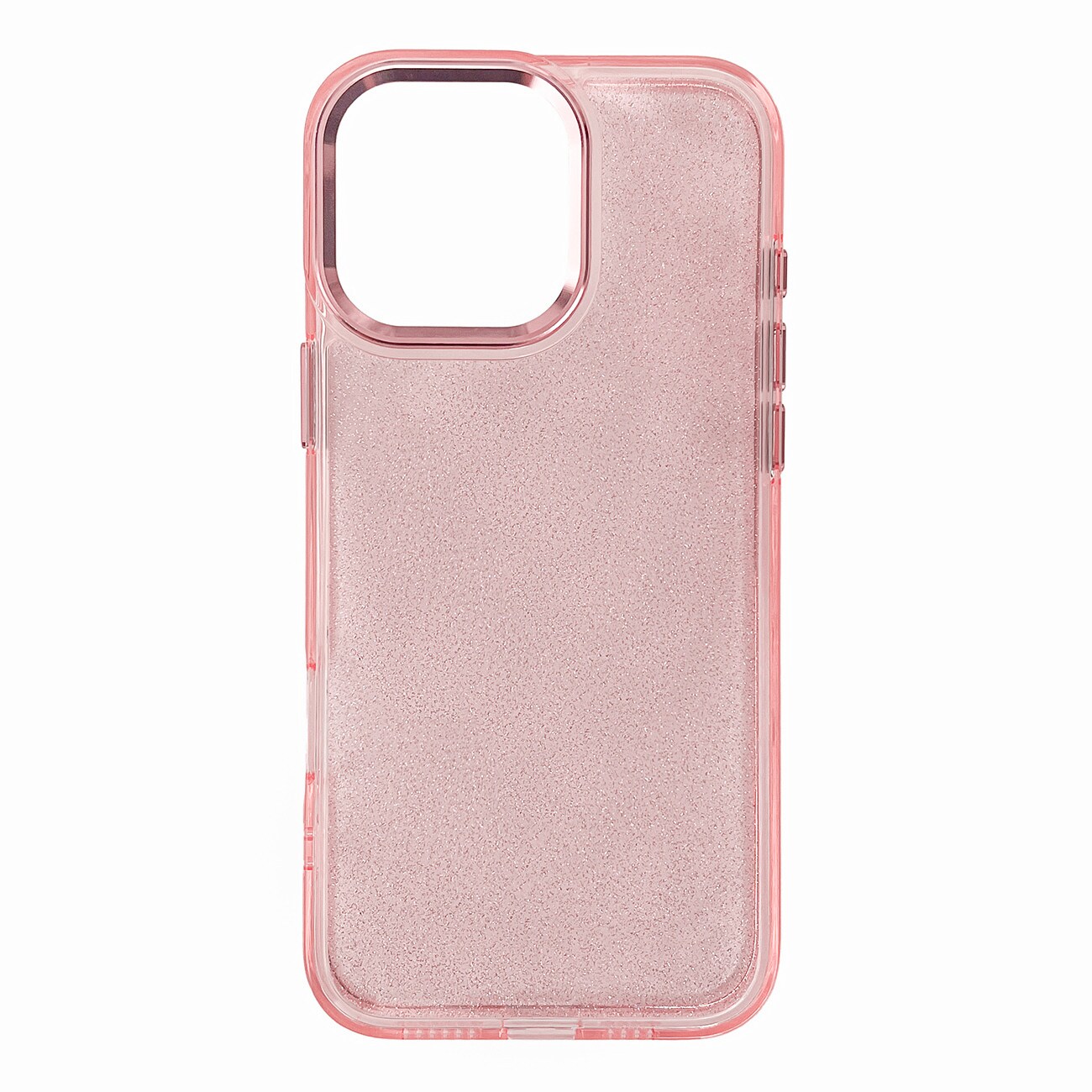 Glitteretui til iPhone 16 Pro - pink med glitter