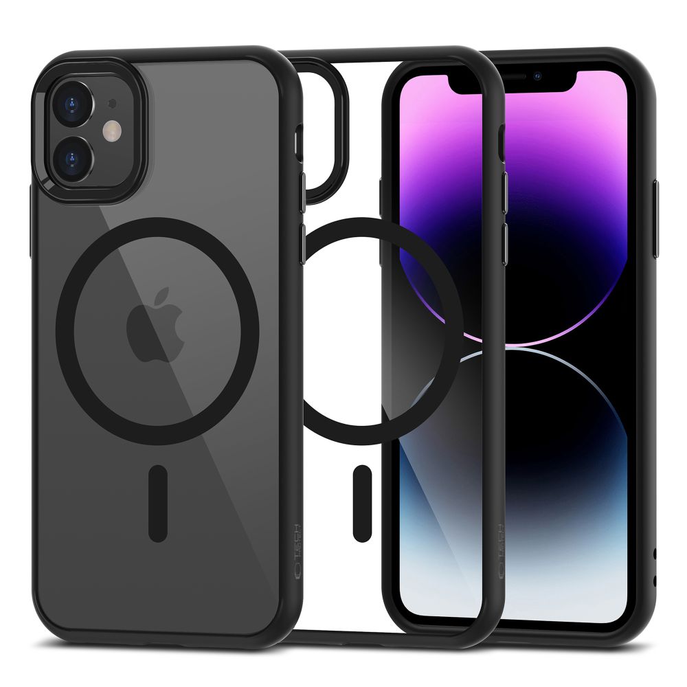 Tech-Protect MagMat MagSafe iPhone 11-etui - klar sort